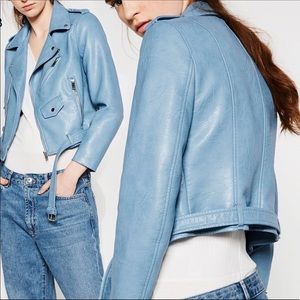 blue zara jacket